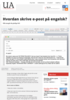 Hvordan skrive e-post på engelsk?