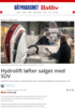 Hydrolift løfter salget med SUV