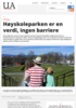 Høyskoleparken er en verdi, ingen barriere