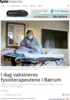 I dag vaksineres fysioterapeutene i Bærum