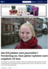 Ida (13) jobber som journalist i Forskning.no. Hun jakter nyheter som ungdom vil lese