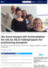 Ida Anna Haugen blir frontredaktør for nrk.no. Nå er ledergruppen for publisering komplett