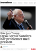 Ikke bare Trump: Også Bernie Sanders har problemer med pressen