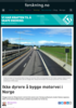 Ikke dyrere å bygge motorvei i Norge