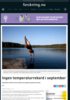 Ingen temperaturrekord i september