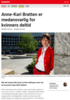 Innspill Anne-Kari Bratten er medansvarlig for kvinners deltid