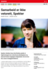 Innspill Samarbeid er ikke vetorett, Spekter
