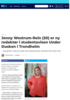 Jenny Westrum-Rein (20) er ny redaktør i studentavisen Under Dusken i Trondheim