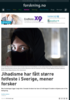 Jihadisme har fått større fotfeste i Sverige, mener forsker