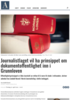 Journalistlaget vil ha prinsippet om dokumentoffentlighet inn i Grunnloven