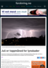 Juli er toppmåned for lynskader
