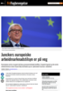 Junckers europeiske arbeidmarknadstilsyn er på veg