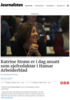 Katrine Strøm er i dag ansatt som sjefredaktør i Hamar Arbeiderblad