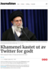 Khamenei kastet ut av Twitter for godt