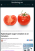 Kjøleskapet suger smaken ut av tomaten