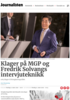 Klager på MGP og Fredrik Solvangs intervjuteknikk
