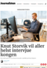 Knut Storvik vil aller helst intervjue kongen