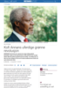 Kofi Annans uferdige grønne revolusjon