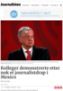 Kolleger demonstrerte etter nok et journalistdrap i Mexico