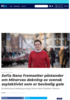 KOMMENTAR Sofia Rana fremsetter påstander om Minervas dekning av svensk asylaktivist som er beviselig gale