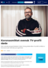 Koronasmittet svensk TV-profil døde
