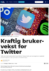 Kraftig bruker-vekst for Twitter