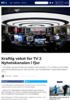 Kraftig vekst for TV 2 Nyhetskanalen i fjor