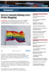 Krever unnskyldning etter Pride-flagging