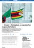 - Krisen i Zimbabwe en varsko for regionale ledere