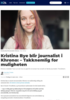 Kristina Bye blir journalist i Khrono: - Takknemlig for muligheten