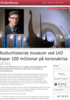 Kulturhistorisk museum ved UiO tapar 100 millionar på koronakrisa