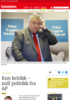 Kun kritikk - null politikk fra AP