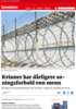 Kvinner har dårligere soningsforhold enn menn