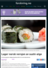 Lager norsk versjon av sushi-alge