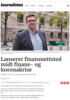 Lanserer finansnettsted midt finans- og koronakrise