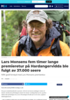 Lars Monsens fem timer lange premieretur på Hardangervidda ble fulgt av 37.000 seere