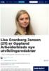 Lisa Granberg Jansen (27) er Oppland Arbeiderblads nye utviklingsredaktør