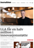 LLA får en halv million i innovasjonsstøtte