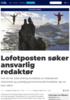 Lofotposten søker ansvarlig redaktør