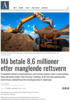 Må betale 8,6 millioner etter manglende rettsvern