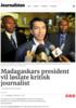 Madagaskars president vil løslate kritisk journalist
