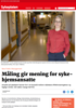 Måling gir mening for sykehjemsansatte