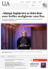 - Mange faglærere er ikke klar over hvilke muligheter som fins
