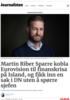 Martin Riber Sparre kobla Eurovision til finanskrisa på Island, og fikk inn en sak i DN uten å spørre sjefen