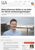 Mats Johansen Beldo er ny leder for Norsk studentorganisasjon