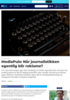 MediaPuls: Når journalistikken egentlig blir reklame?