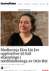 Medier24s Eira Lie Jor oppfordrer til full skjerpings i mediedekninga av Oslo Øst
