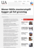 Mener NHOs masterutspill bygger på feil grunnlag