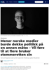 Mener norske medier burde dekke politikk på en annen måte: - Vil føre til at flere bruker stemmeretten sin
