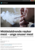 Middelaldrende røyker mest - unge snuser mest